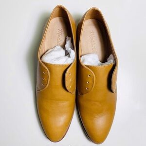 Madewell tan/ Brown Leather Women's English Saddle Oxfords Loafers